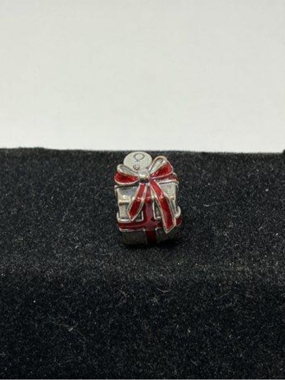 Women’s Pandora Sterling Silver Red Gift Box Charm